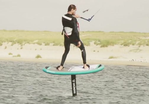 Brunotti RDP Glider worlds first inflatable kiteboard